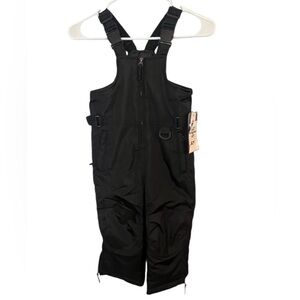 Extreme Outfitters Size 2T Toddlers Black Snow Bib Overalls